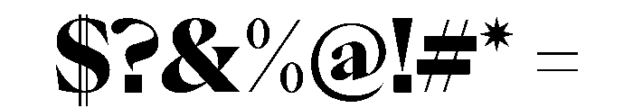 PPEiko Black Instance Font OTHER CHARS