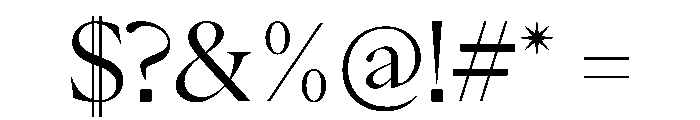 PPEiko Regular Instance Font OTHER CHARS