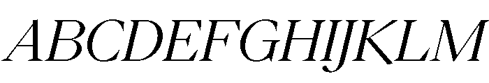 PPEiko RegularItalic Font UPPERCASE