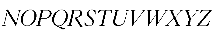 PPEiko RegularItalic Font UPPERCASE