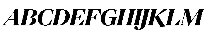 PPEikoItalic Black Instance Font UPPERCASE