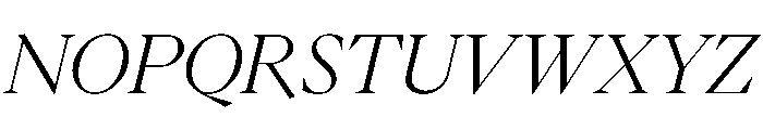 PPEikoItalic Light Instance Font UPPERCASE