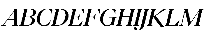 PPEikoItalic Medium Instance Font UPPERCASE