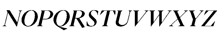 PPEikoItalic Medium Instance Font UPPERCASE