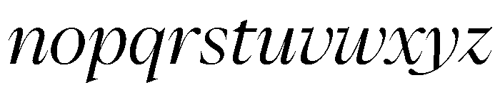PPEikoItalic Regular Instance Font LOWERCASE