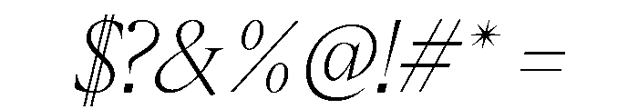 PPEikoItalic Thin Instance Font OTHER CHARS