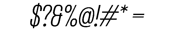 PPFormula CondensedExtralightItalic Instance Font OTHER CHARS