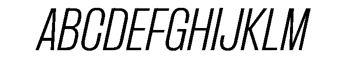PPFormula CondensedExtralightItalic Instance Font UPPERCASE