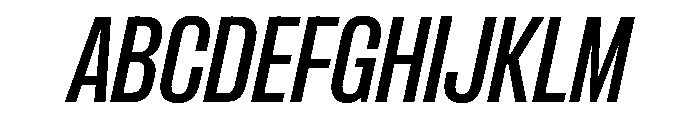 PPFormula CondensedMediumItalic Instance Font UPPERCASE