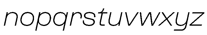 PPFormula ExtendedExtralightItalic Instance Font LOWERCASE