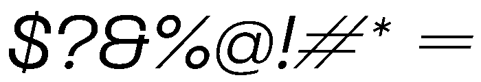 PPFormula ExtendedRegularItalic Instance Font OTHER CHARS