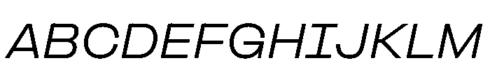 PPFormula ExtendedRegularItalic Instance Font UPPERCASE