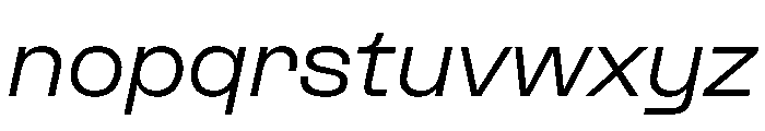 PPFormula ExtendedRegularItalic Instance Font LOWERCASE