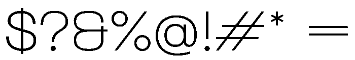 PPFormula ExtendedThin Instance Font OTHER CHARS