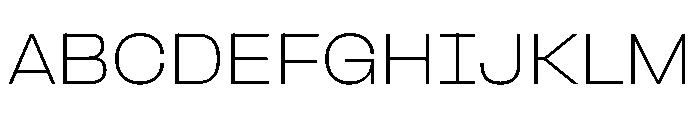 PPFormula ExtendedThin Instance Font UPPERCASE