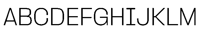 PPFormula Extralight Instance Font UPPERCASE