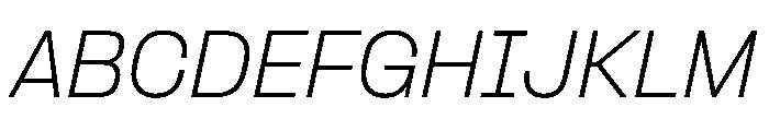PPFormula ExtralightItalic Instance Font UPPERCASE
