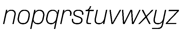 PPFormula ExtralightItalic Instance Font LOWERCASE