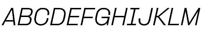 PPFormula LightItalic Instance Font UPPERCASE