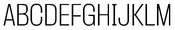 PPFormula NarrowThin Instance Font UPPERCASE