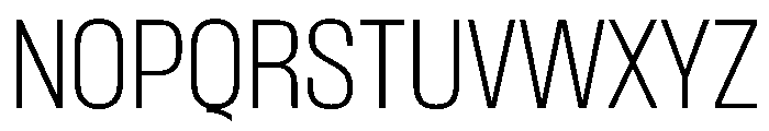 PPFormula NarrowThin Instance Font UPPERCASE