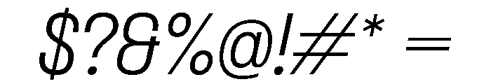 PPFormula SemiCondensedLightItalic Instance Font OTHER CHARS