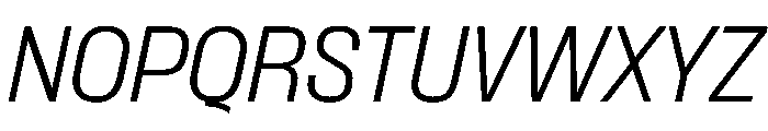 PPFormula SemiCondensedLightItalic Instance Font UPPERCASE