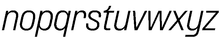 PPFormula SemiCondensedLightItalic Instance Font LOWERCASE