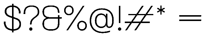 PPFormula SemiExtendedThin Instance Font OTHER CHARS