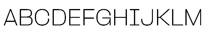 PPFormula SemiExtendedThin Instance Font UPPERCASE