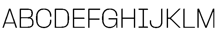 PPFormula Thin Instance Font UPPERCASE