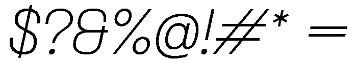 PPFormula ThinItalic Instance Font OTHER CHARS