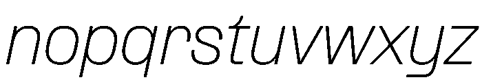 PPFormula ThinItalic Instance Font LOWERCASE