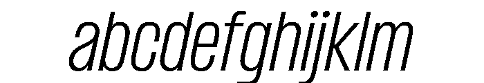 PPFormulaCondensed ExtralightItalic Instance FONT