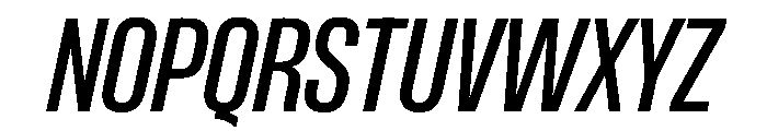 PPFormulaCondensed MediumItalic Instance Font UPPERCASE