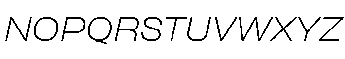PPFormulaExtended ExtralightItalic Instance Font UPPERCASE