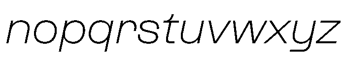PPFormulaExtended ExtralightItalic Instance Font LOWERCASE