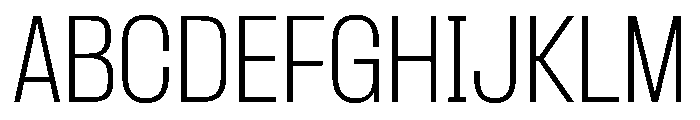 PPFormulaNarrow Thin Instance Font UPPERCASE