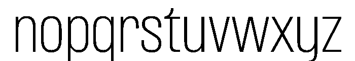 PPFormulaNarrow Thin Instance Font LOWERCASE