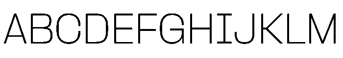 PPFormulaNormal Thin Instance Font UPPERCASE