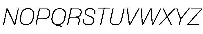 PPFormulaNormal ThinItalic Instance Font UPPERCASE