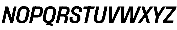 PPFormulaSemiCondensed BoldItalic Instance Font UPPERCASE