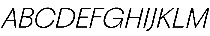 PPFragment SansExtraLightItalic Instance Font UPPERCASE