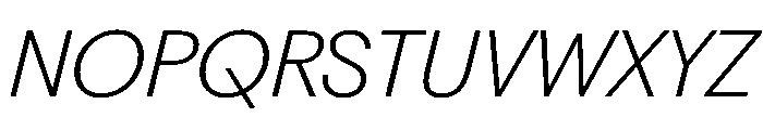 PPFragment SansExtraLightItalic Instance Font UPPERCASE