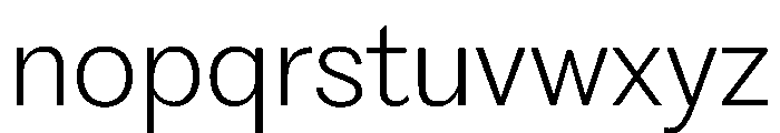 PPFragmentSans ExtraLight Instance Font LOWERCASE