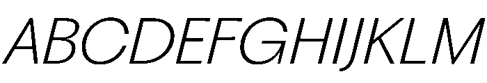 PPFragmentSans ExtraLightItalic Instance Font UPPERCASE