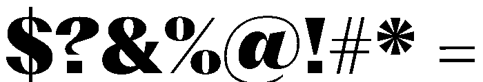 PPFragmentSerif Black Instance Font OTHER CHARS