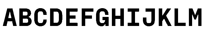 PPFraktionMono Black Instance Font UPPERCASE