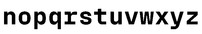 PPFraktionMono Black Instance Font LOWERCASE