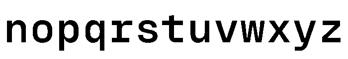 PPFraktionMono Bold Instance Font LOWERCASE